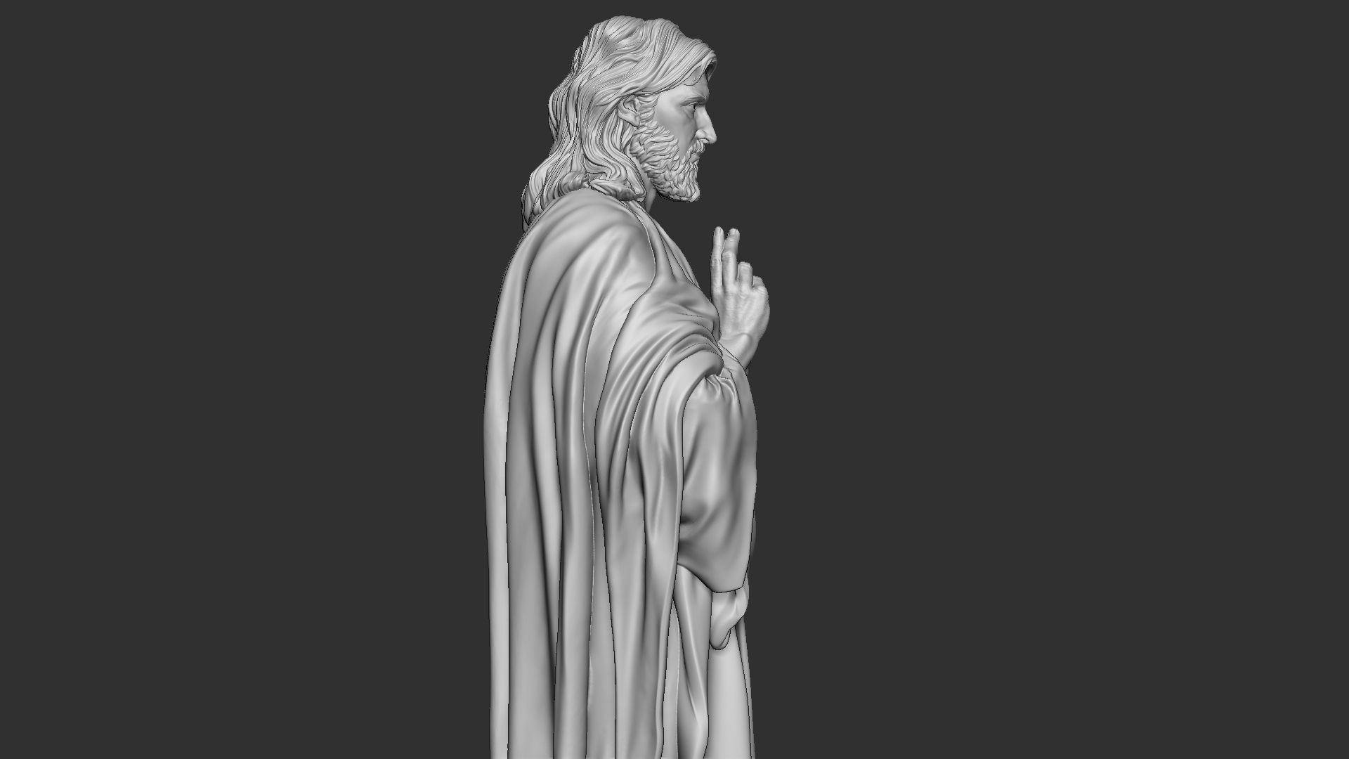 Jesus Sculpture 08 3D print model_23