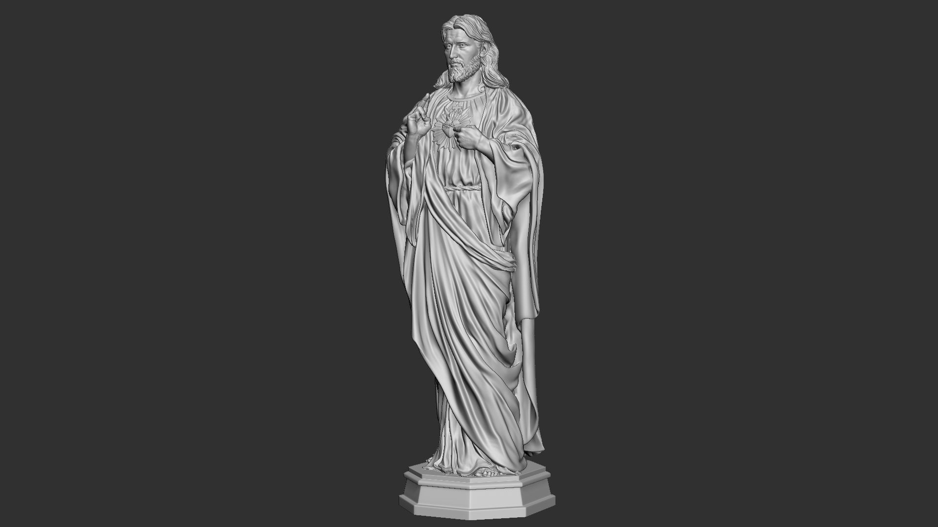 Jesus Sculpture 08 3D print model_30
