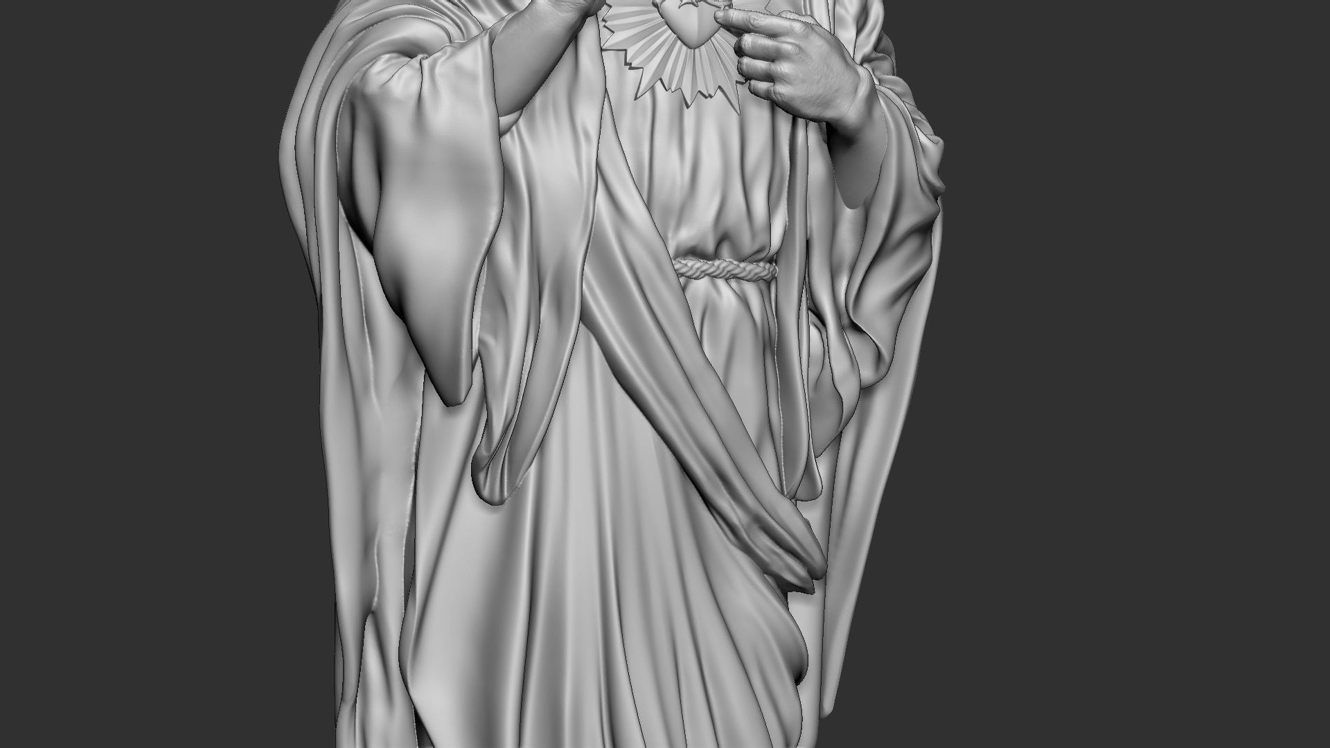 Jesus Sculpture 08 3D print model_25
