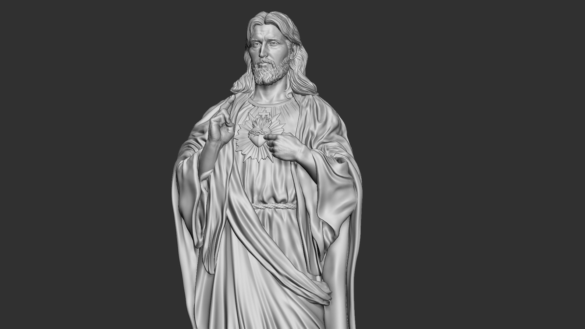 Jesus Sculpture 08 3D print model_21