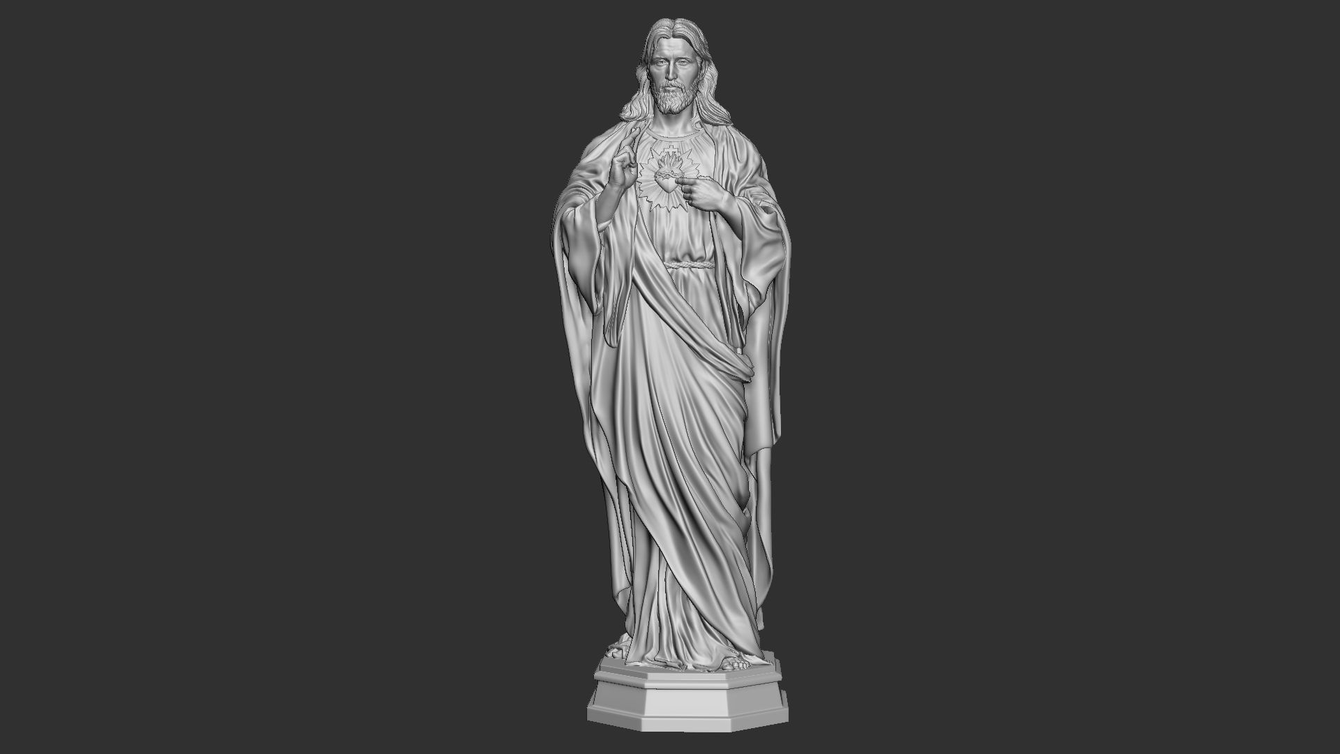 Jesus Sculpture 08 3D print model_22