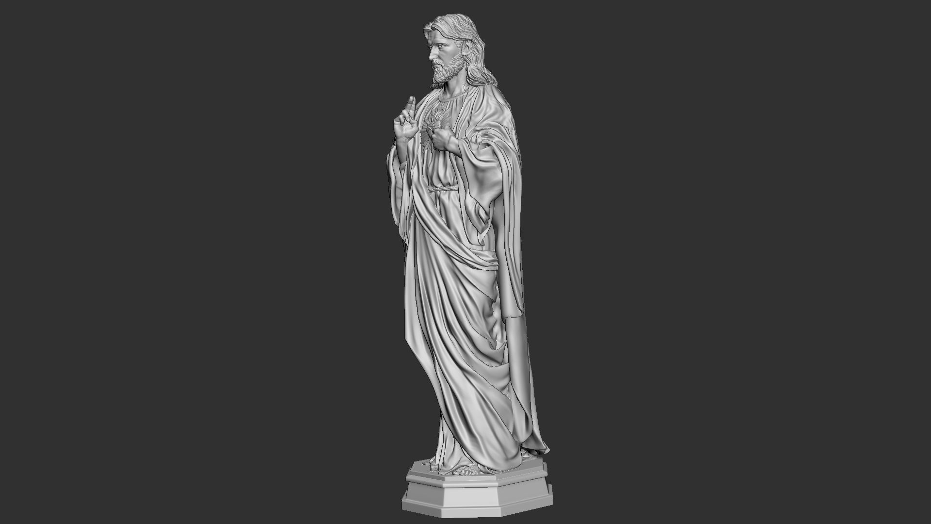 Jesus Sculpture 08 3D print model_36