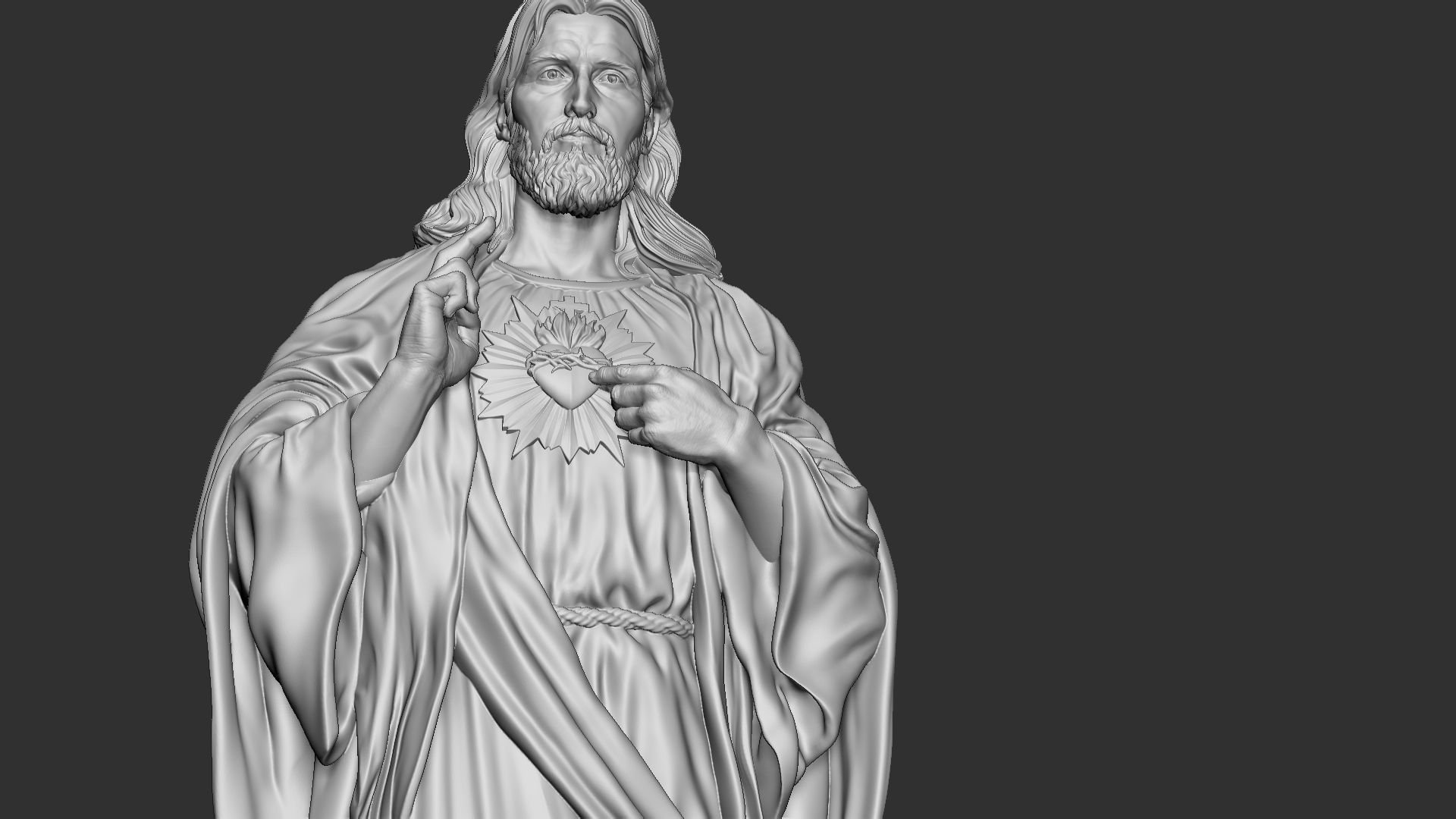 Jesus Sculpture 08 3D print model_29