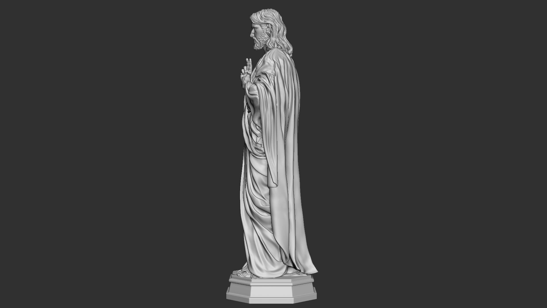 Jesus Sculpture 08 3D print model_35