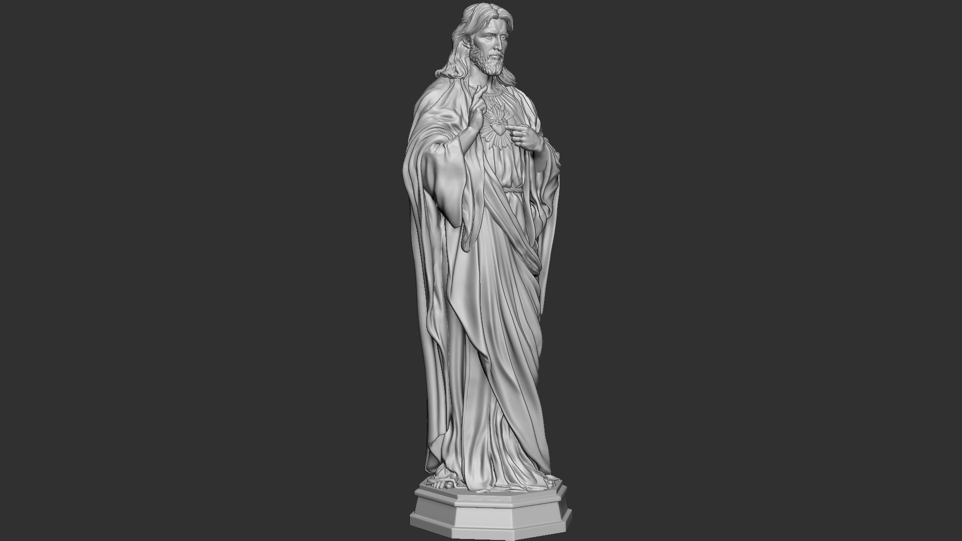 Jesus Sculpture 08 3D print model_18