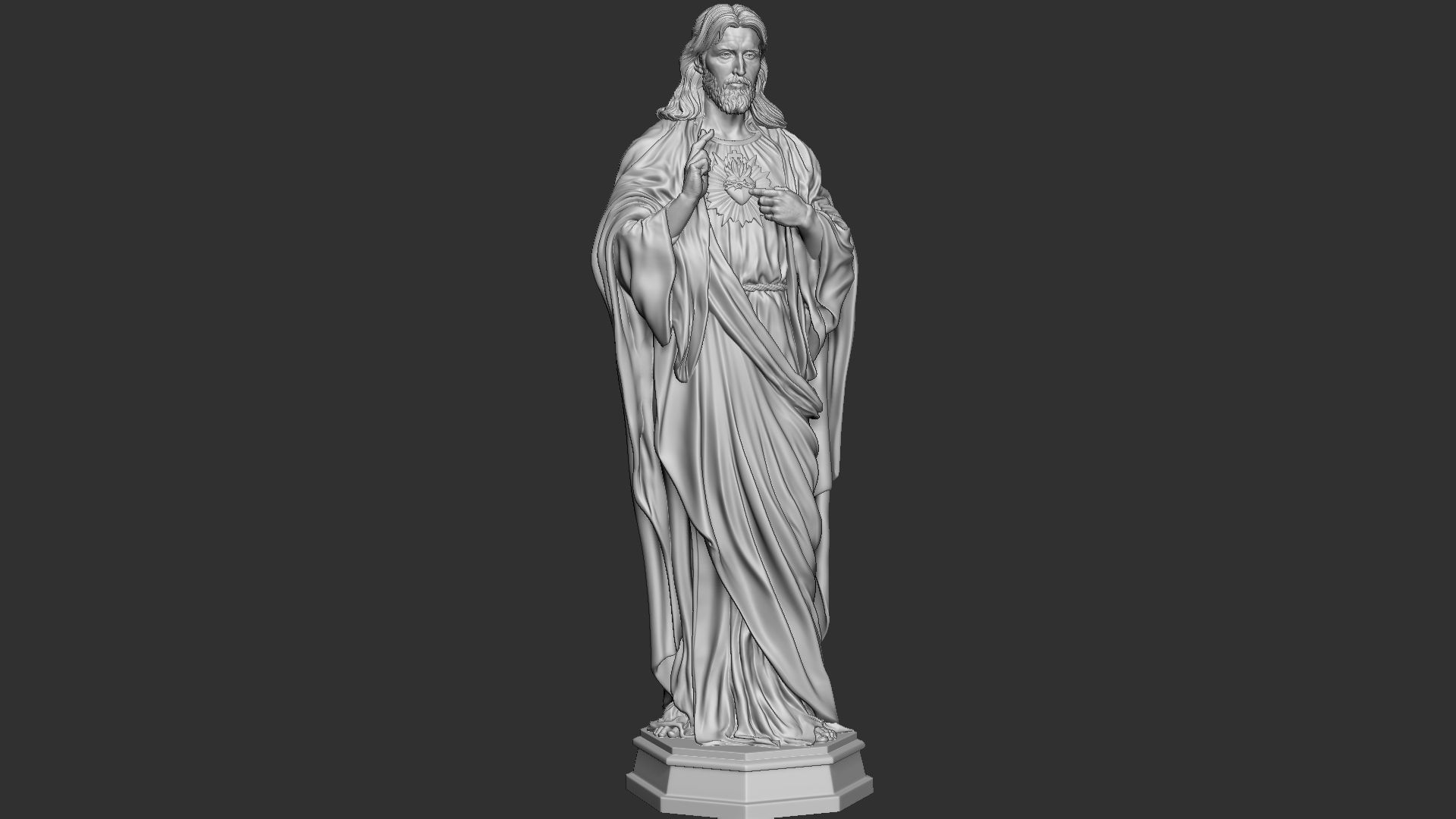 Jesus Sculpture 08 3D print model_19