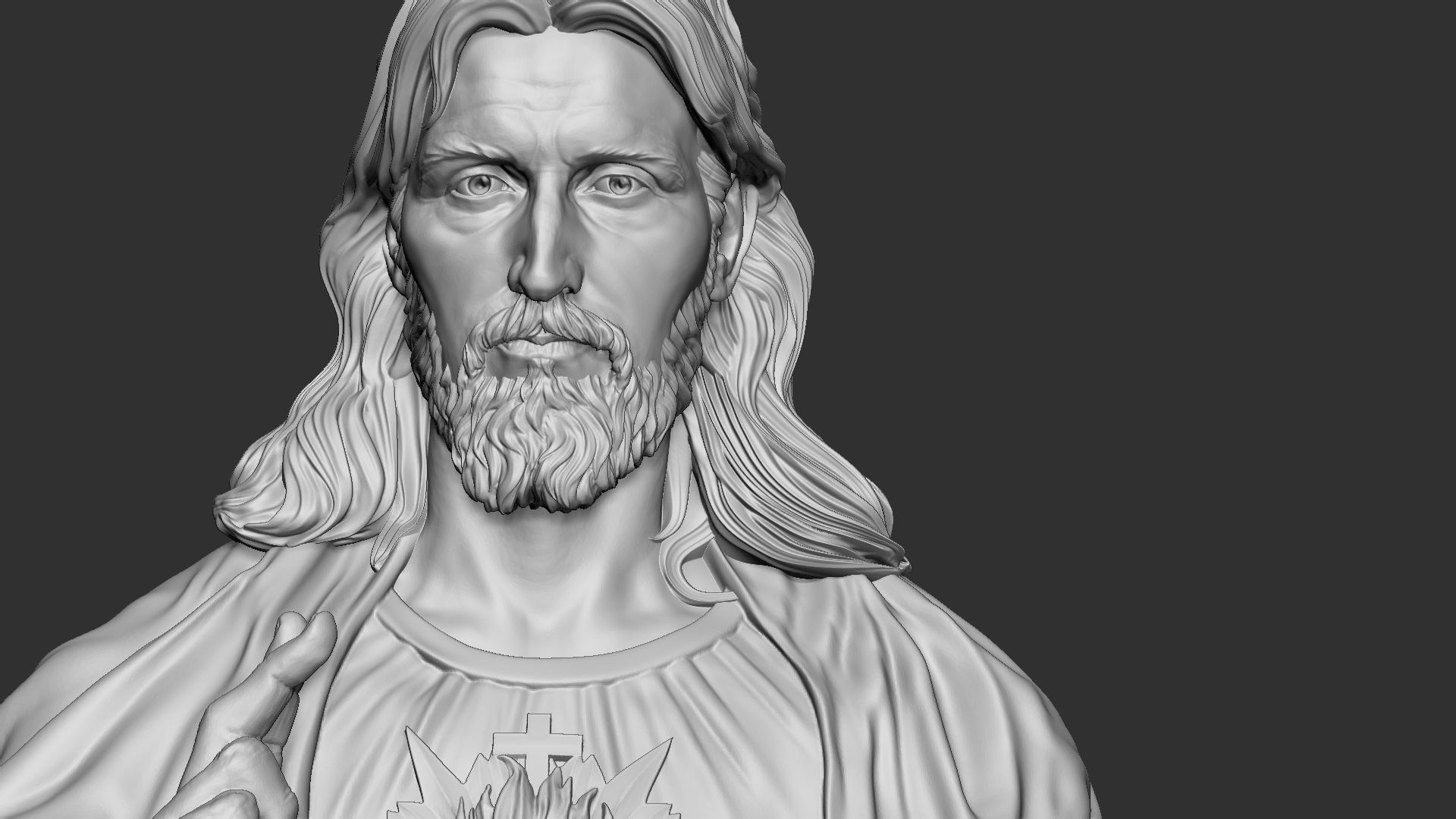 Jesus Sculpture 08 3D print model_10