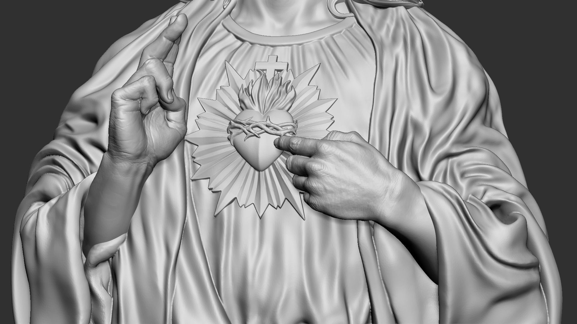 Jesus Sculpture 08 3D print model_12