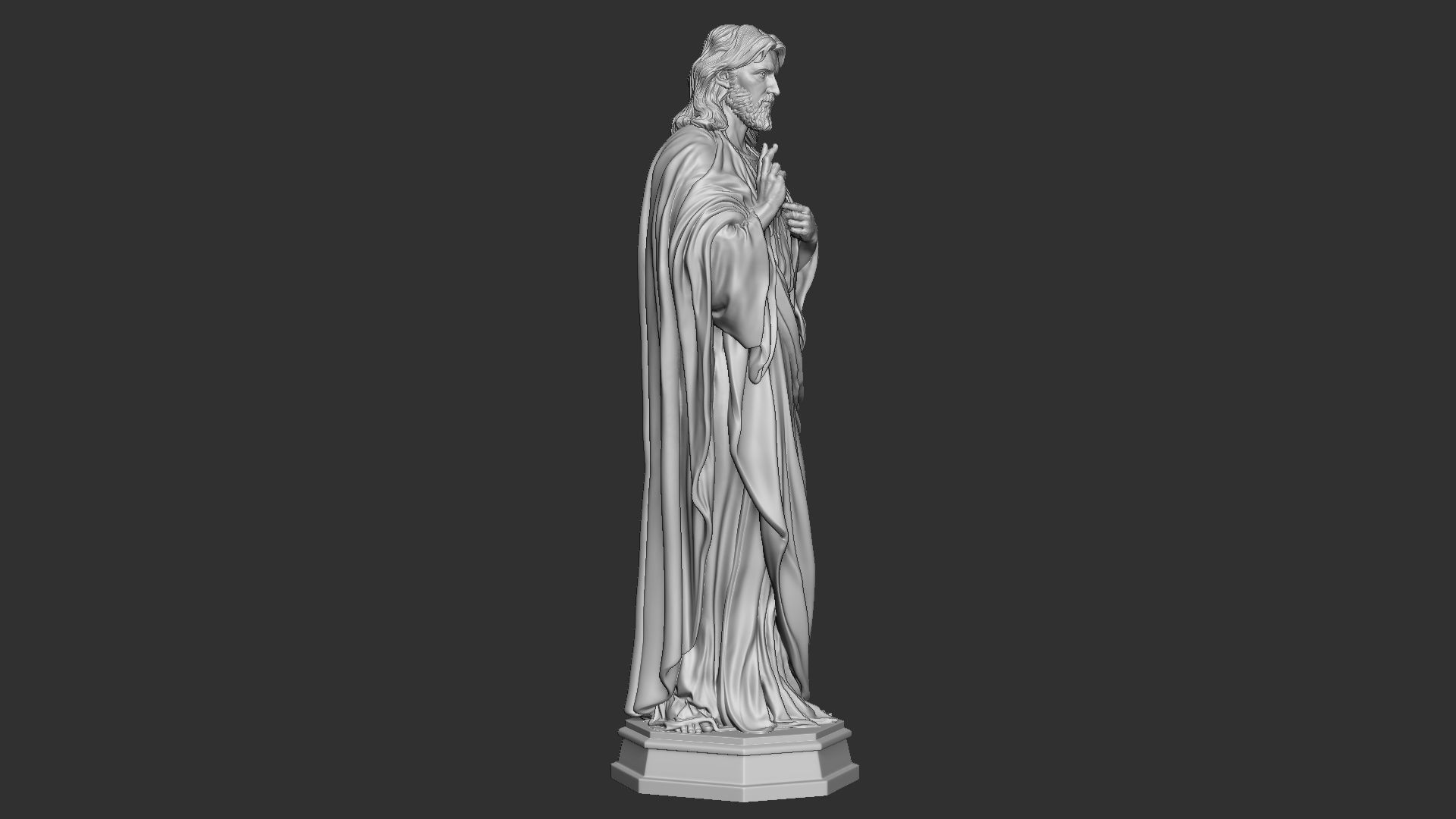 Jesus Sculpture 08 3D print model_16