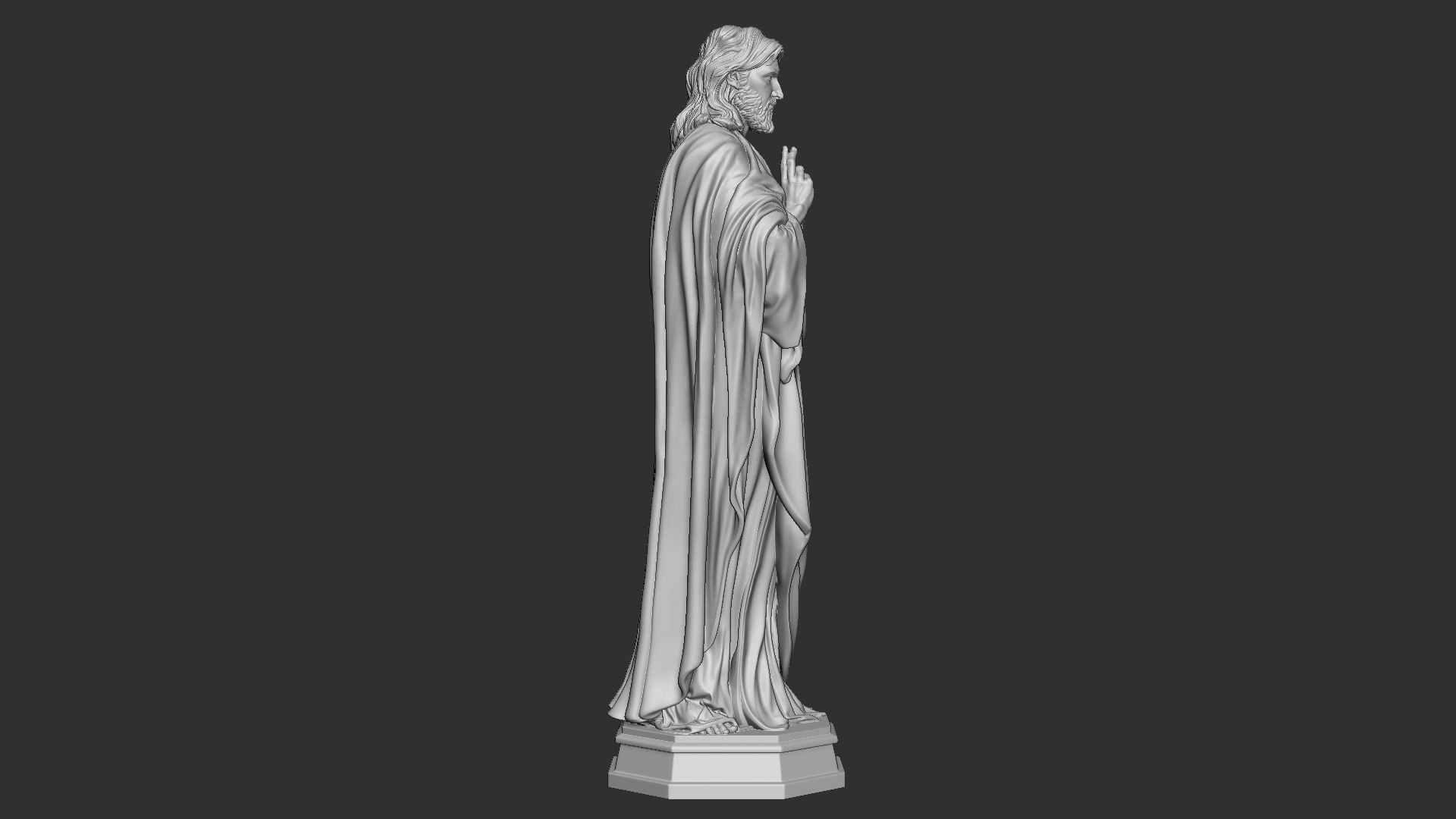 Jesus Sculpture 08 3D print model_15