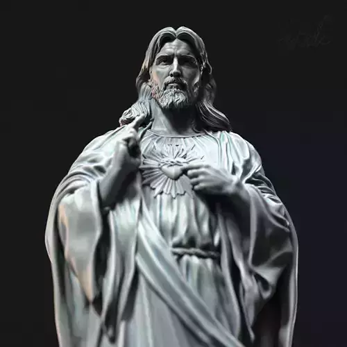 Jesus Sculpture 08 3D print model