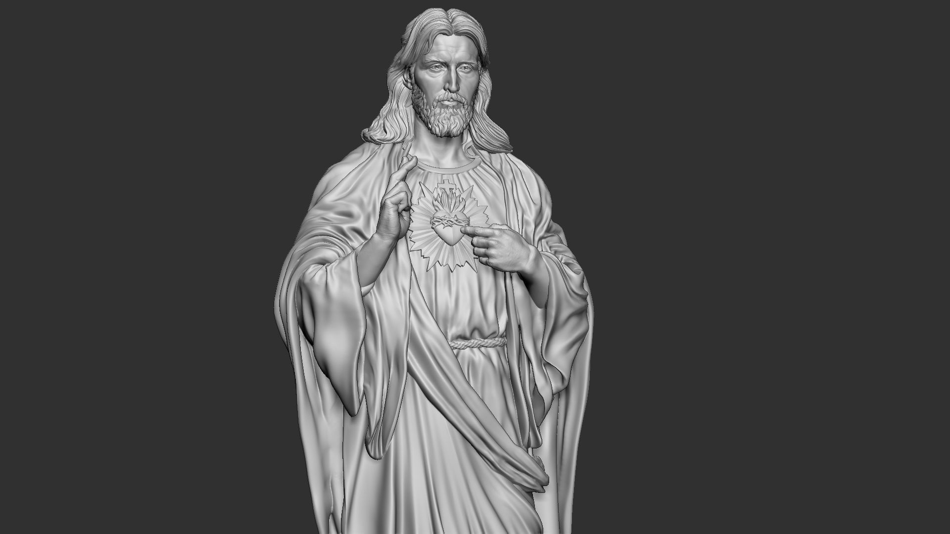 Jesus Sculpture 08 3D print model_13