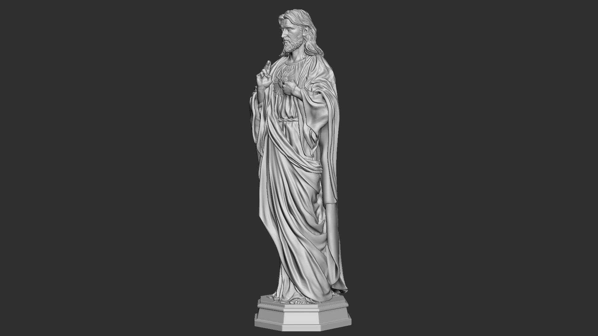 Jesus Sculpture 08 3D print model_33