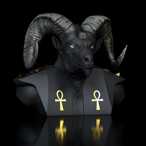 Egyptian god Herishef-Anubis   3D print model