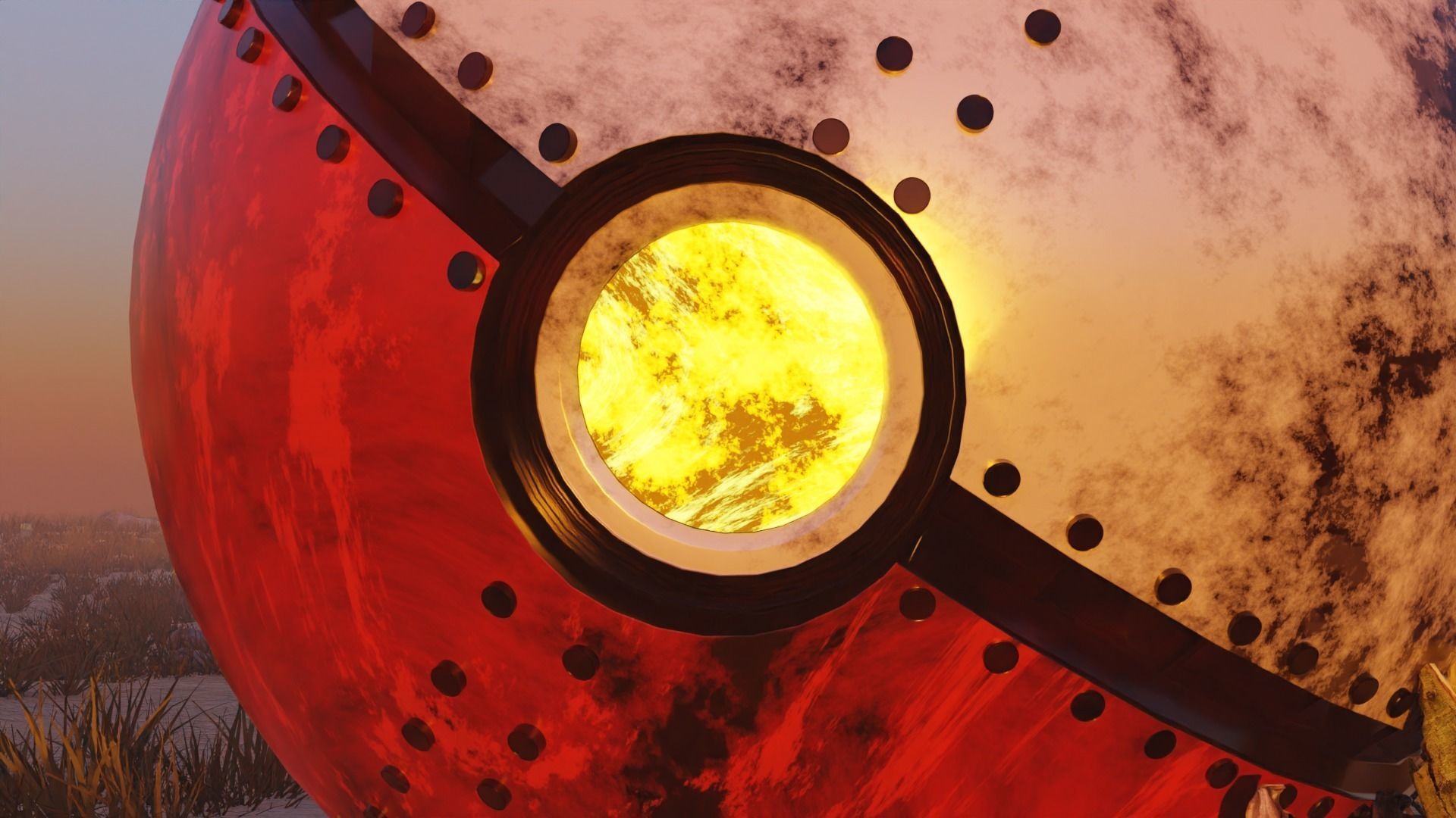 Broken Pokeball 3D model_6