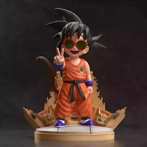 Goku with Master Roshis glasses 3D print model