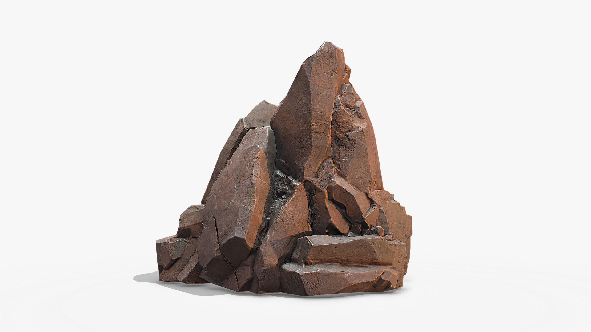 Sharp Rock 1 two texture Low-poly 3D model_5