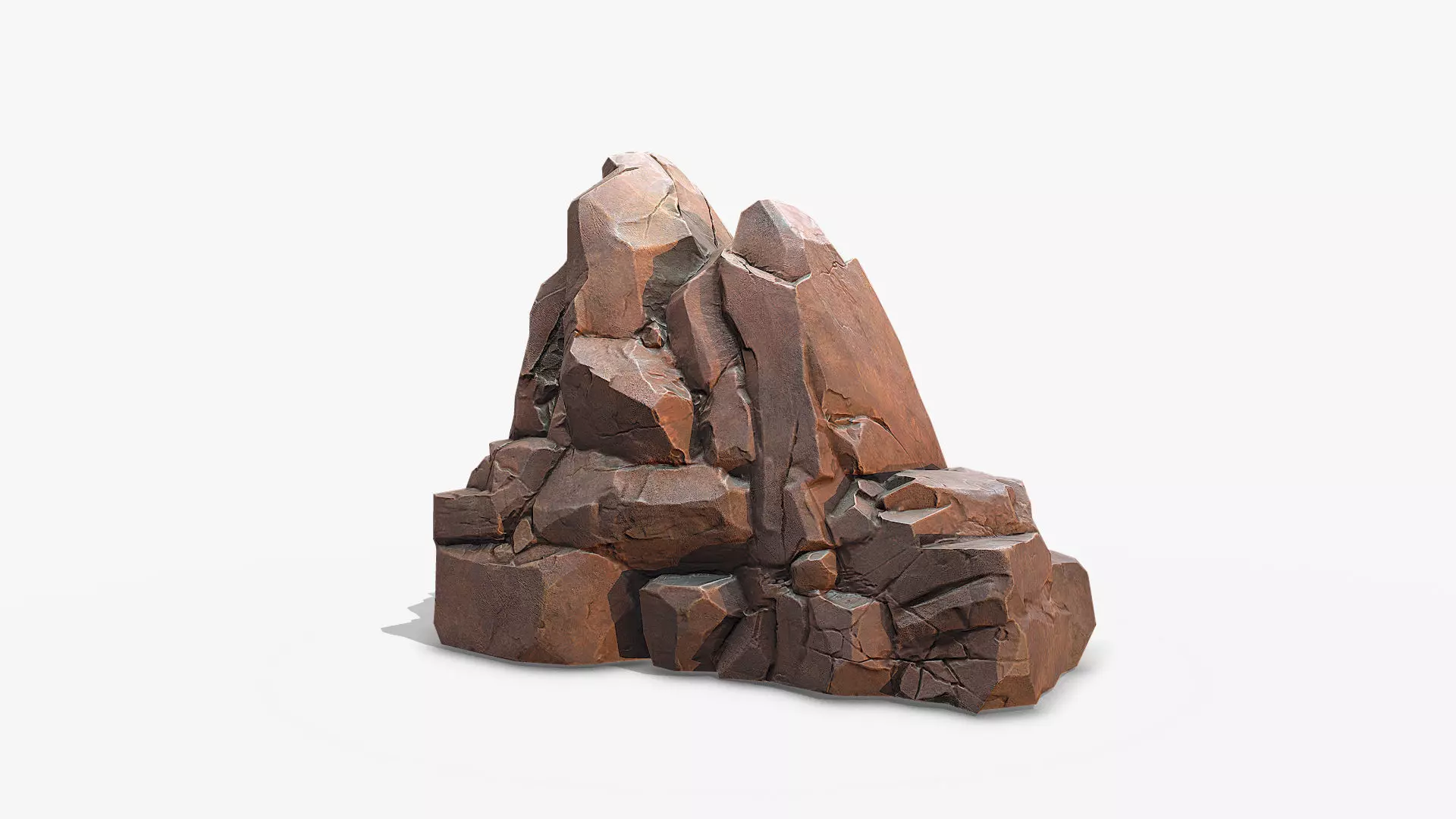 Sharp Rock 1 two texture Low-poly 3D model_0