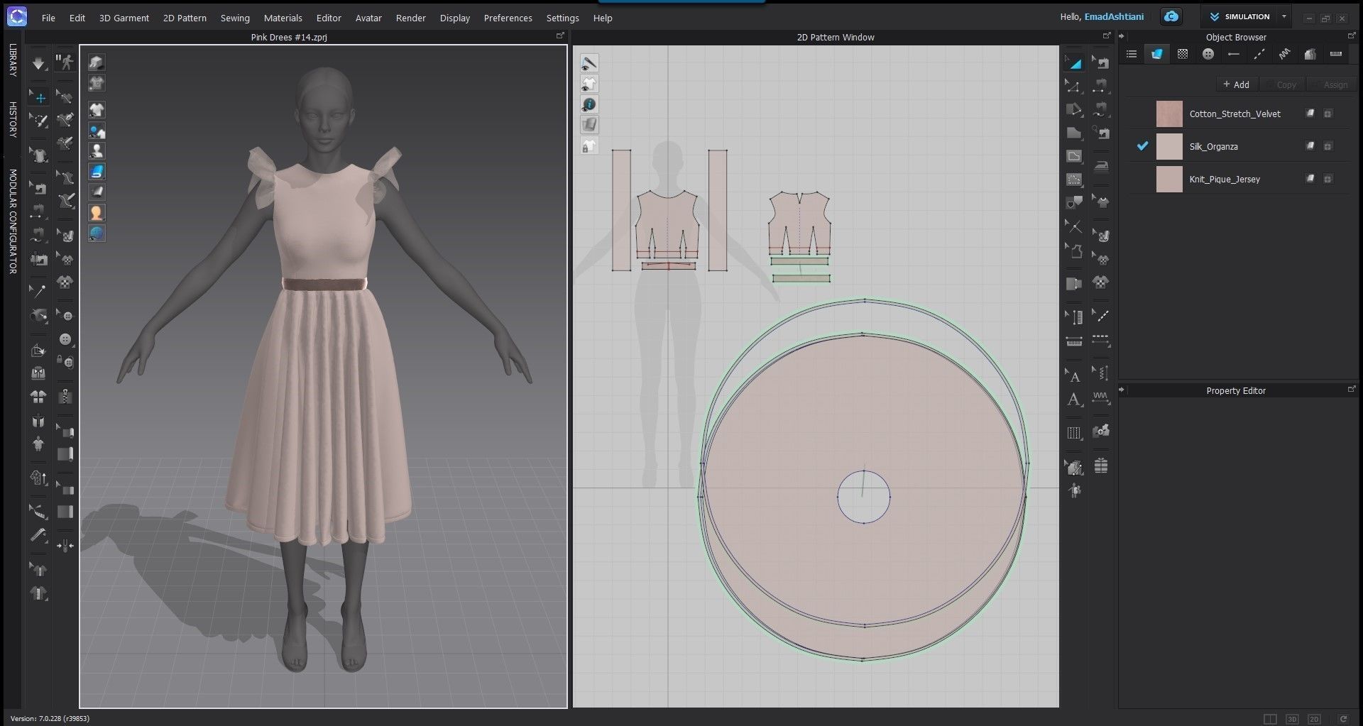 PinkDrees14   MarvelousDesigner CLO3D ZPRJ FBX OBJ MTL Free 3D model_2
