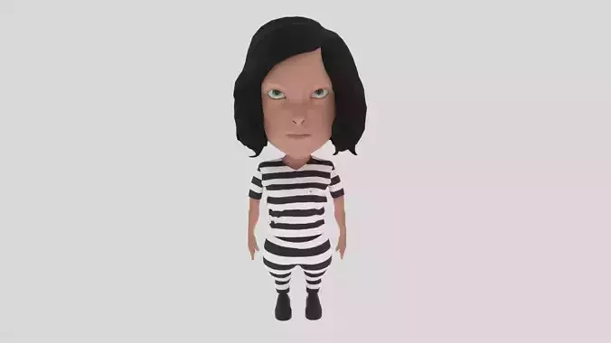 Cartoon Prisoner Woman