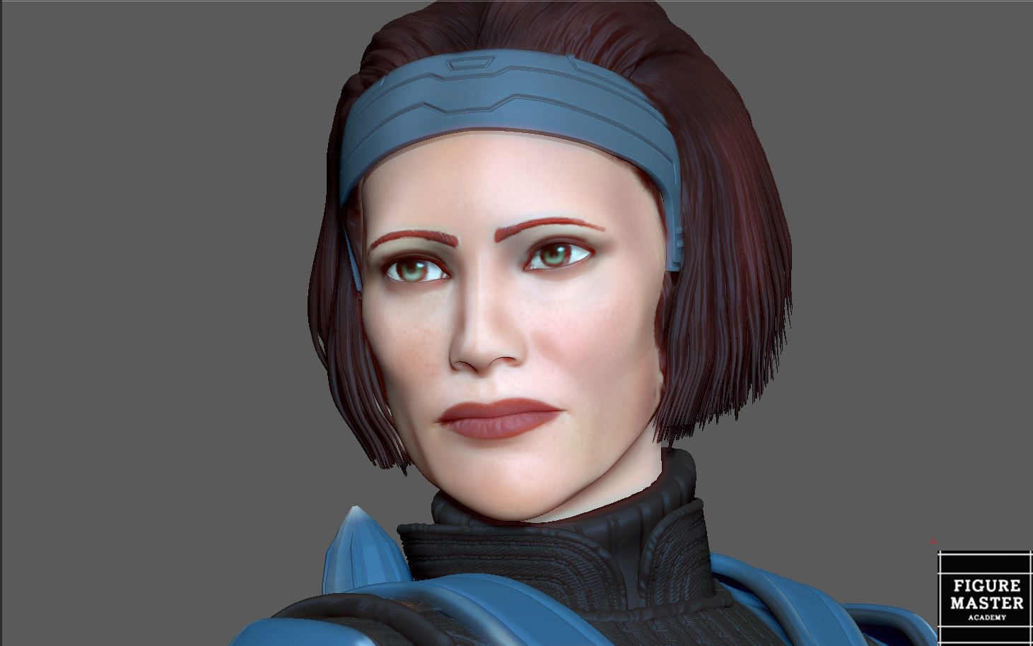 BO KATAN MANDALORIAN DISNEY STATUE 3D PRINT 3D print model_25