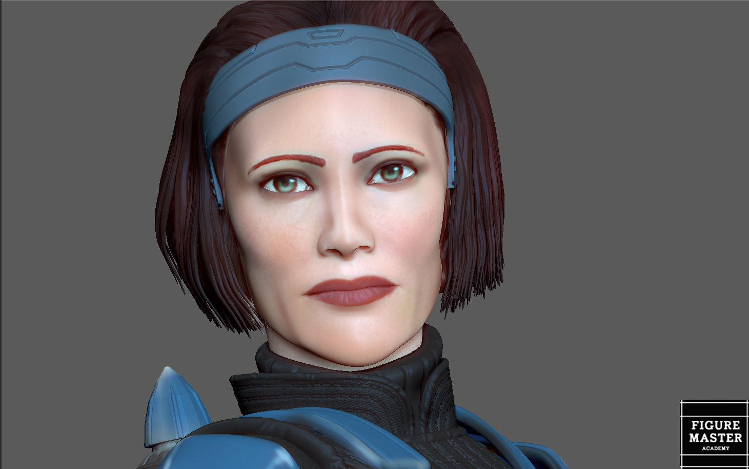 BO KATAN MANDALORIAN DISNEY STATUE 3D PRINT 3D print model_20