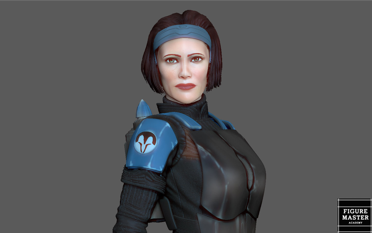 BO KATAN MANDALORIAN DISNEY STATUE 3D PRINT 3D print model_2