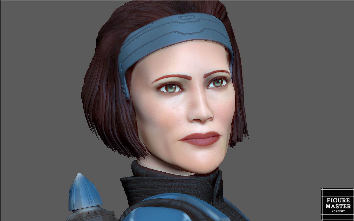 BO KATAN MANDALORIAN DISNEY STATUE 3D PRINT 3D print model_12