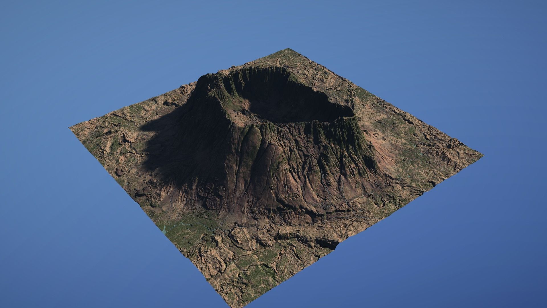 Landscape Environment Volcano Snow 05 Low-poly 3D model_21