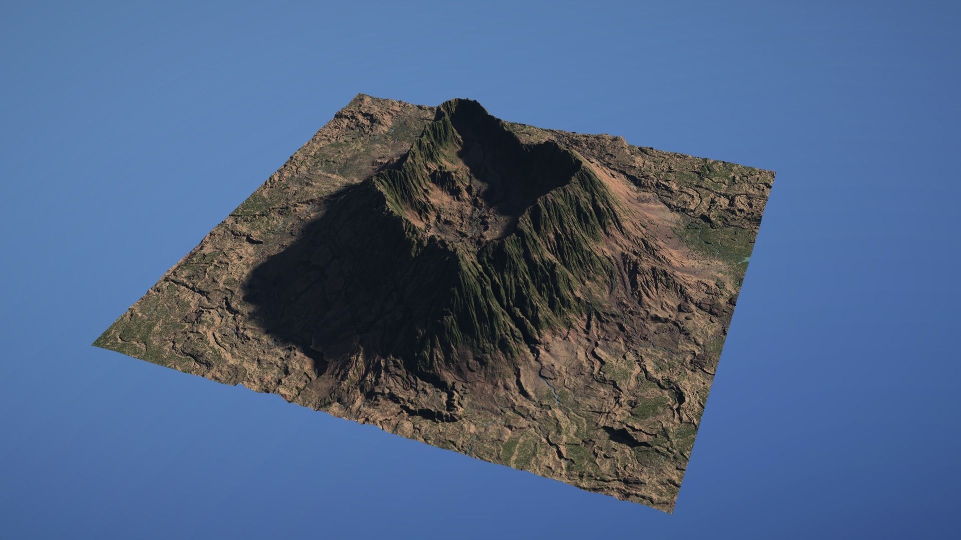 Landscape Environment Volcano Snow 05 Low-poly 3D model_14