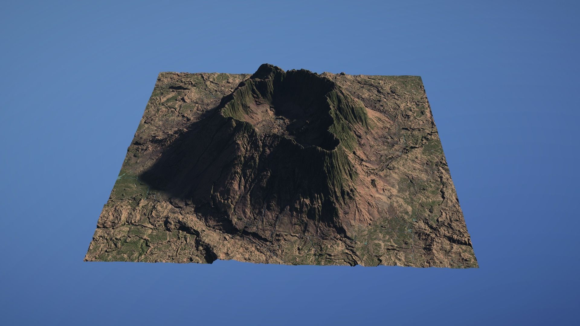 Landscape Environment Volcano Snow 05 Low-poly 3D model_24