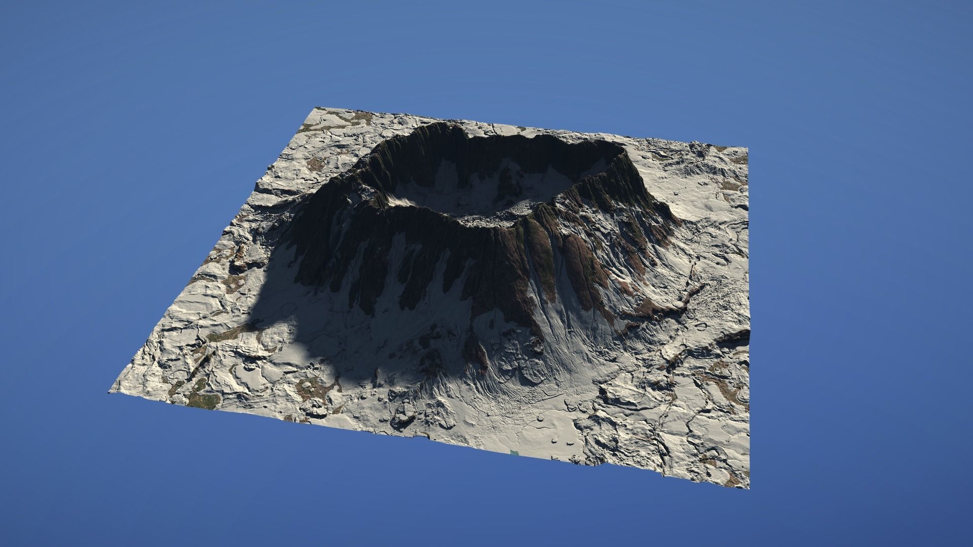 Landscape Environment Volcano Snow 05 Low-poly 3D model_20