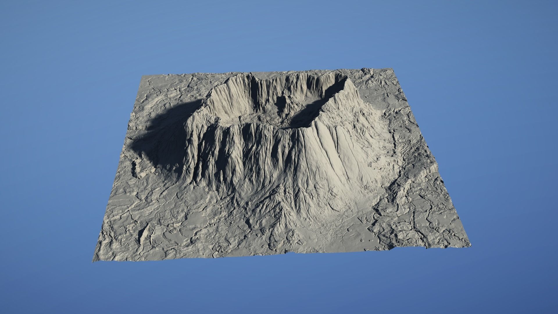 Landscape Environment Volcano Snow 05 Low-poly 3D model_28