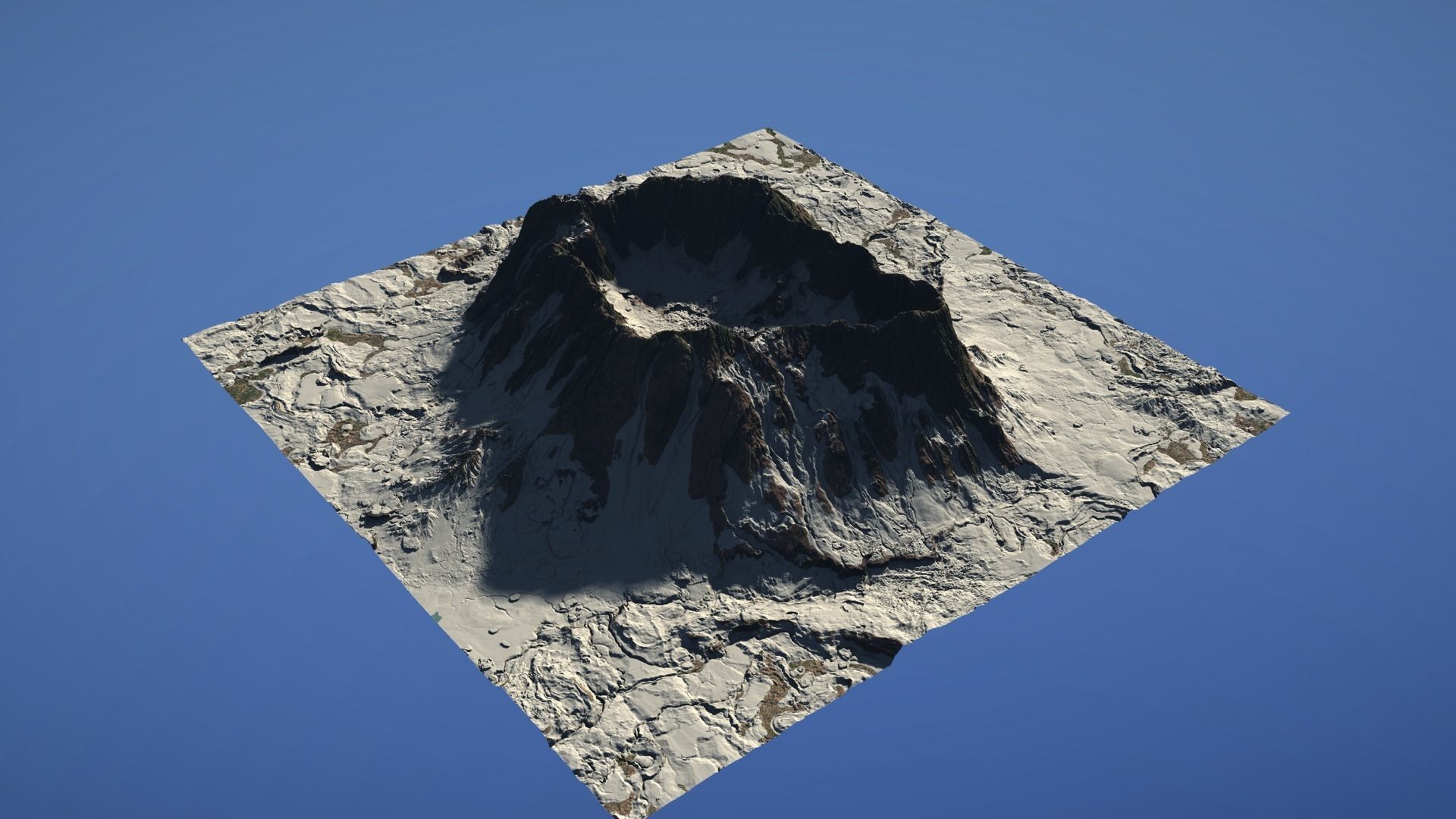 Landscape Environment Volcano Snow 05 Low-poly 3D model_22