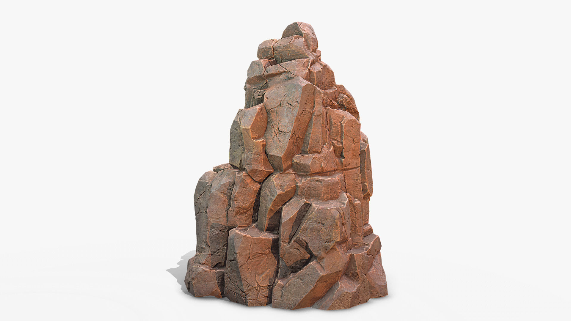 Sharp Rock 2 two texture Low-poly 3D model_3