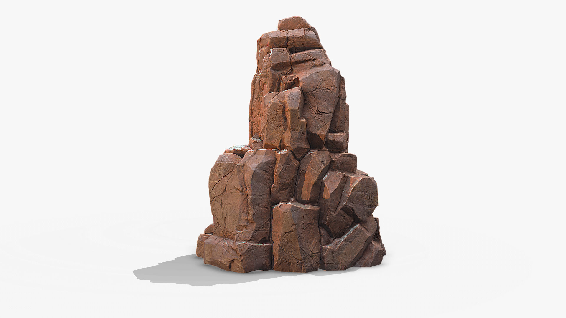 Sharp Rock 2 two texture Low-poly 3D model_7