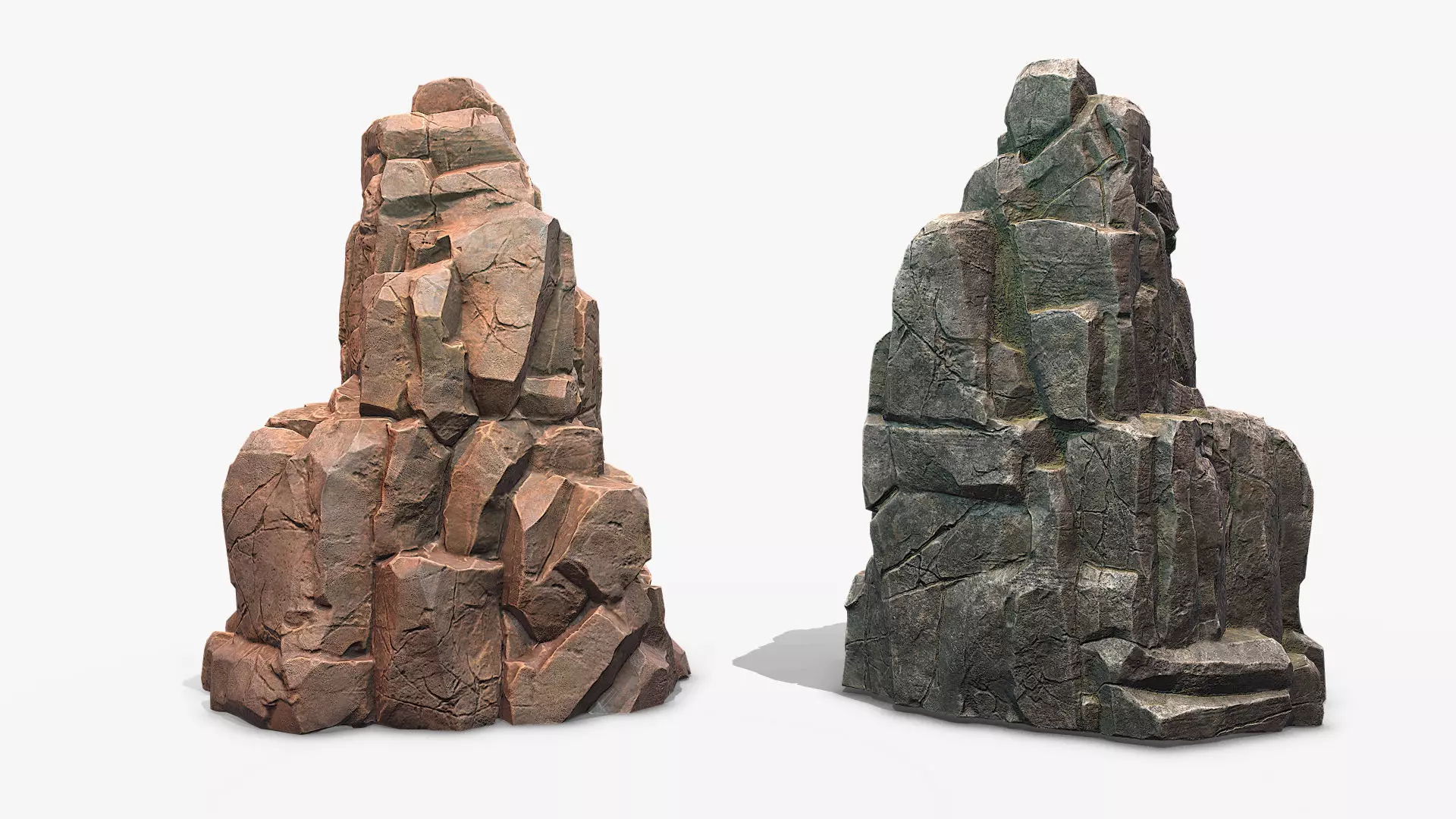 Sharp Rock 2 two texture Low-poly 3D model_0