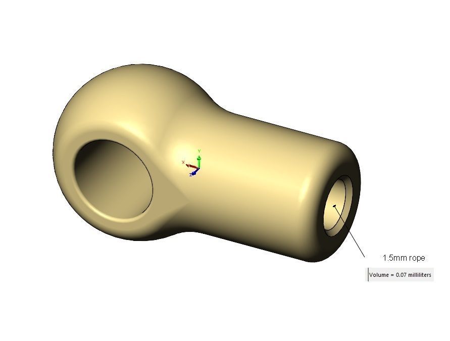 Cord lace and rope bracelet ends 3D print model_11