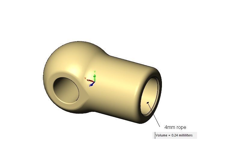 Cord lace and rope bracelet ends 3D print model_14