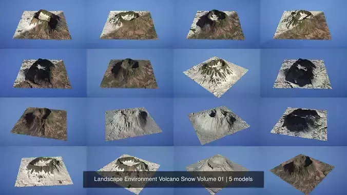 Landscape Environment Volcano Snow Volume 01