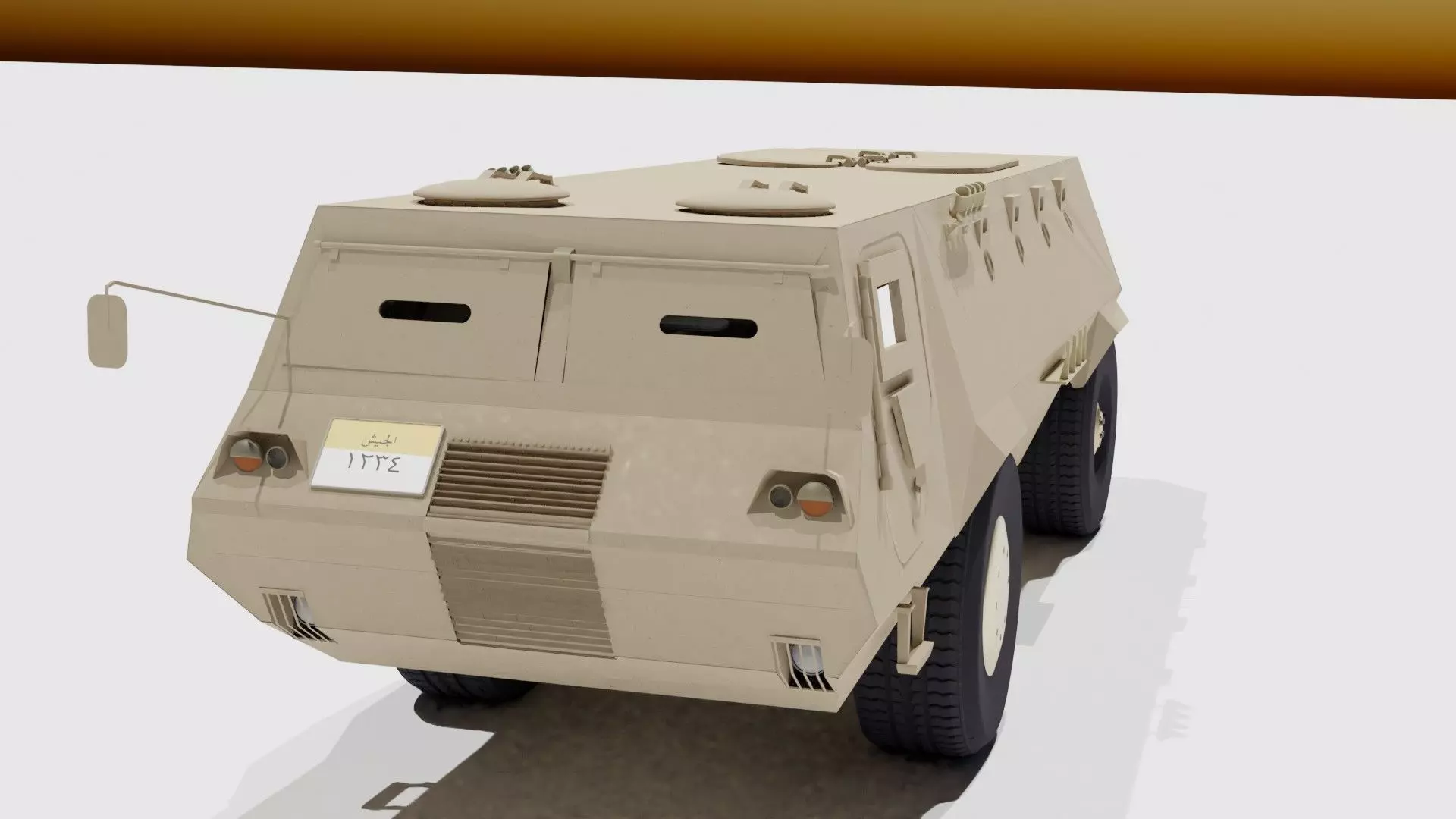 Fahd Egyptian armored vehicle 3D model