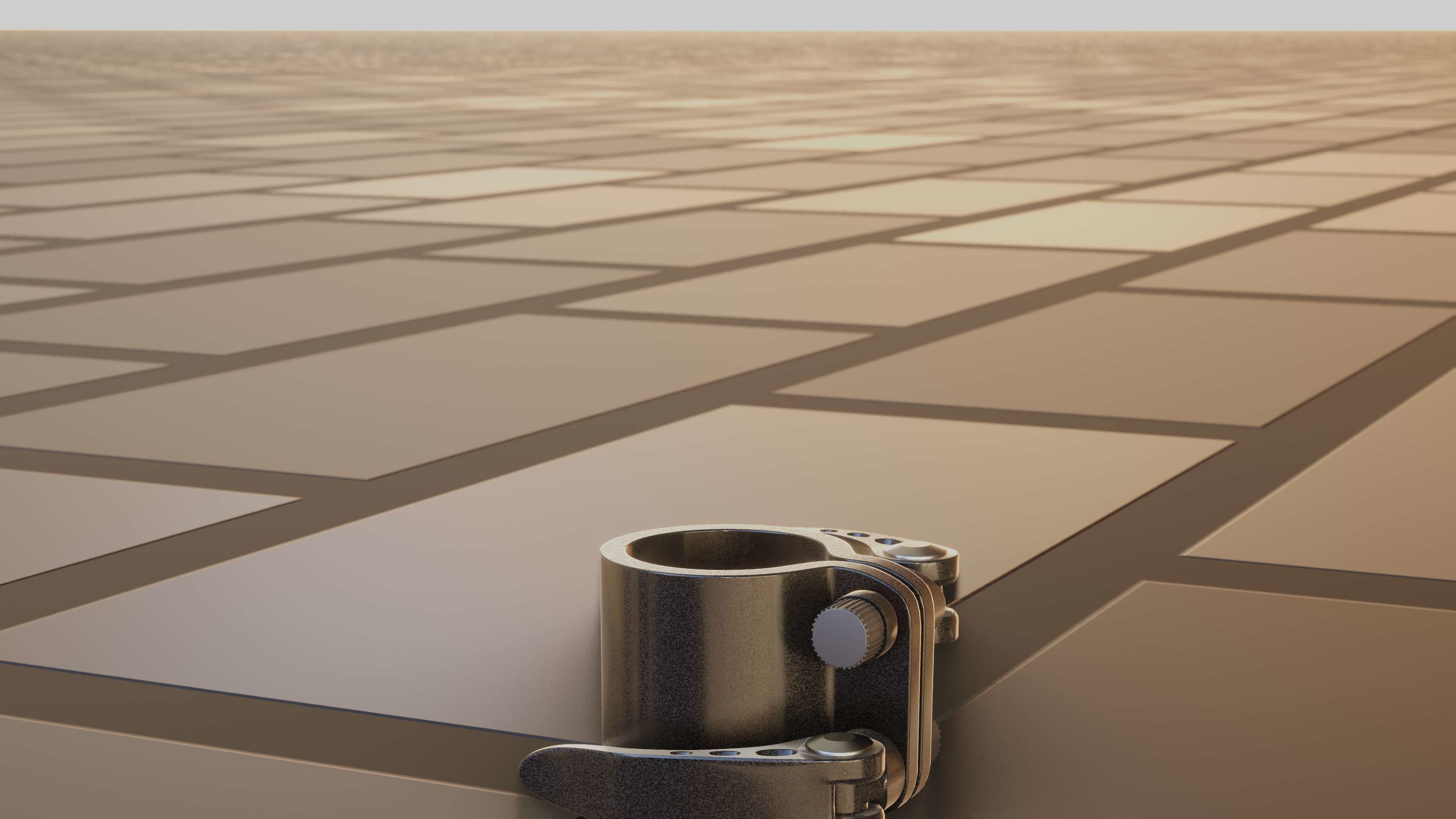 E-Scooter Quick Release Clamp with Procedural PBR Material 3D model_54