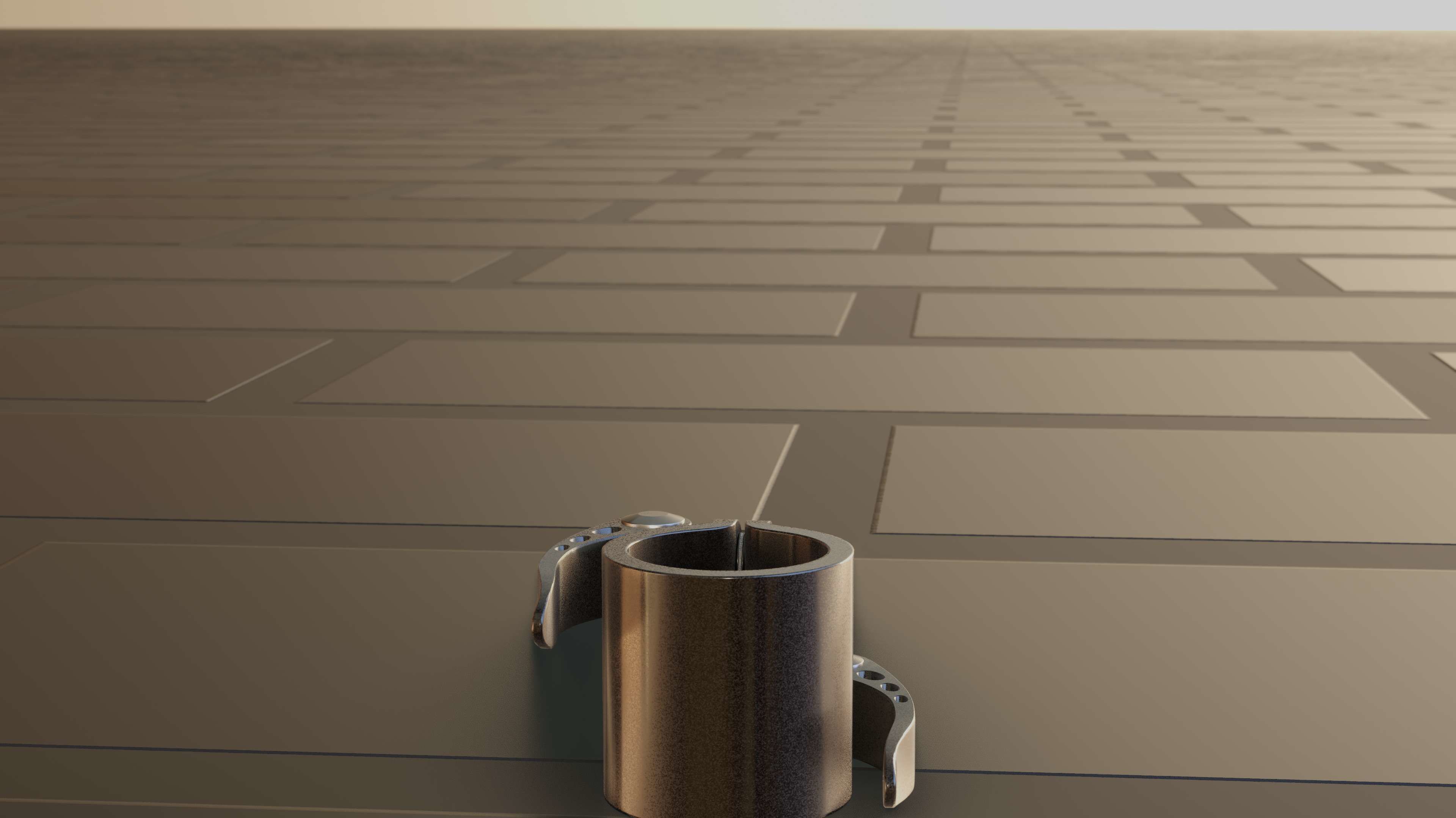 E-Scooter Quick Release Clamp with Procedural PBR Material 3D model_25