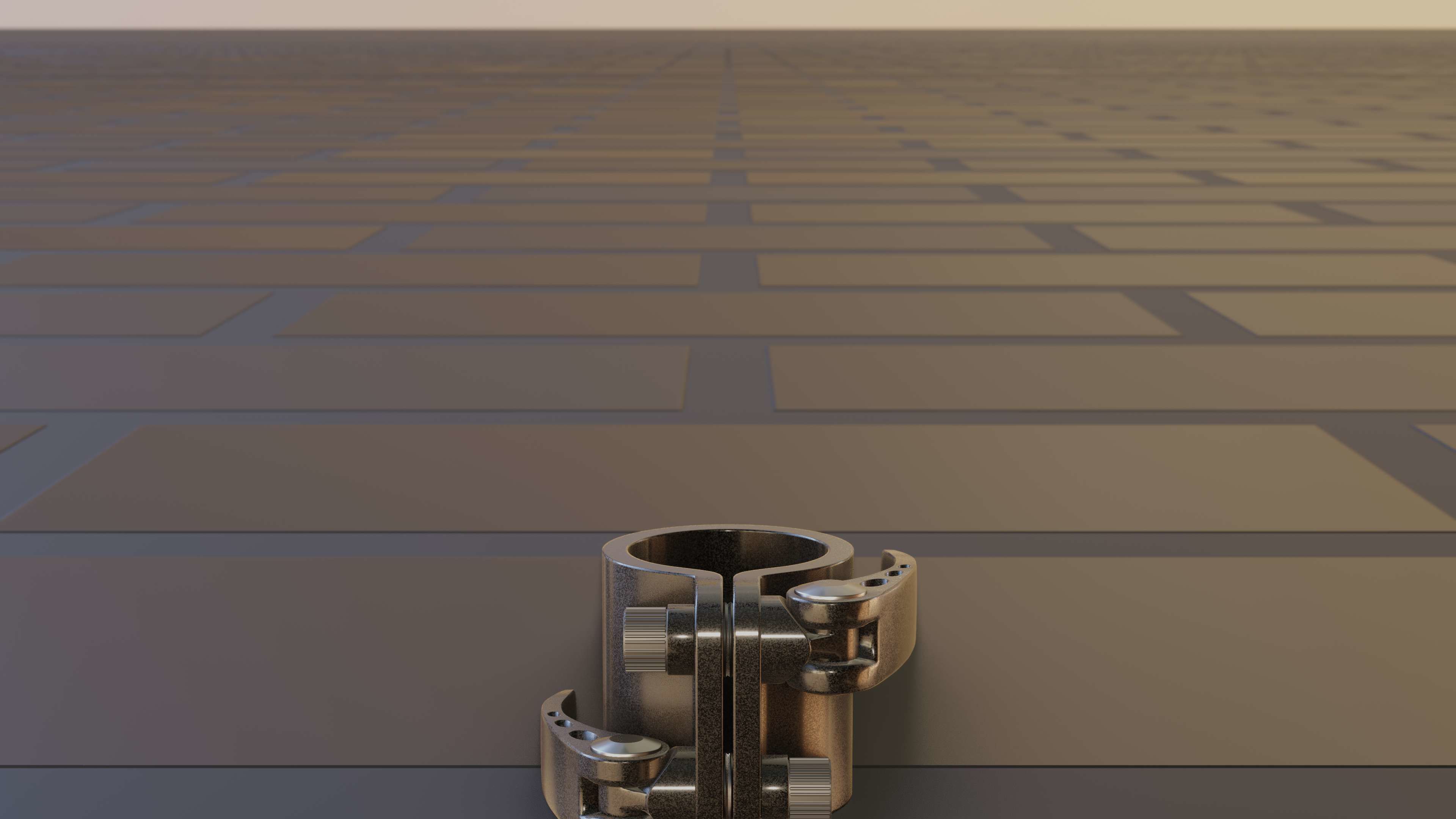 E-Scooter Quick Release Clamp with Procedural PBR Material 3D model_48