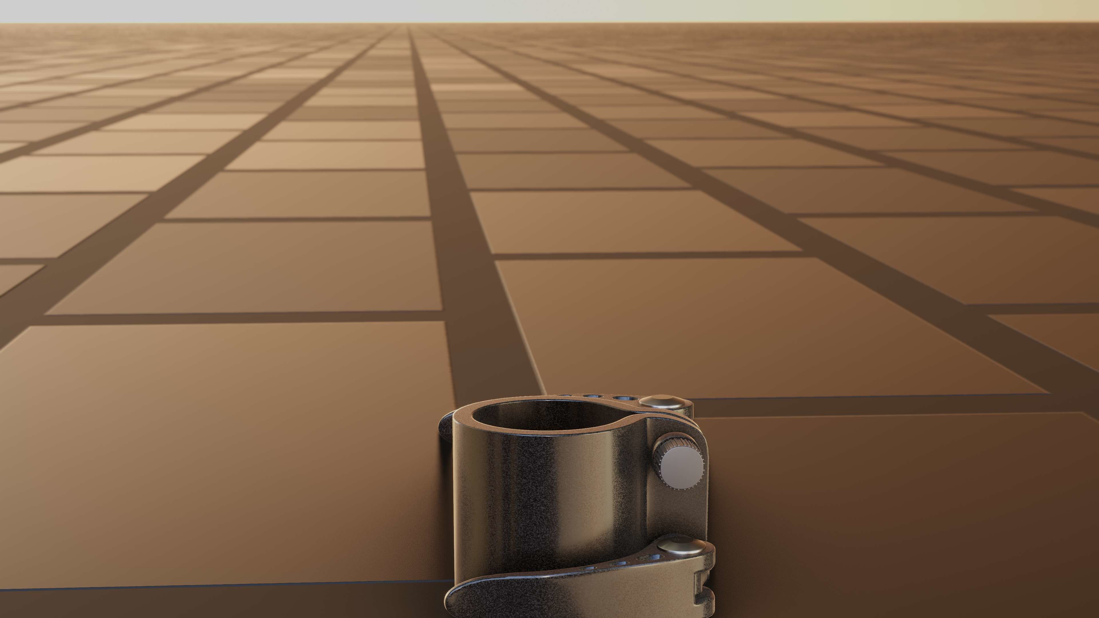 E-Scooter Quick Release Clamp with Procedural PBR Material 3D model_60