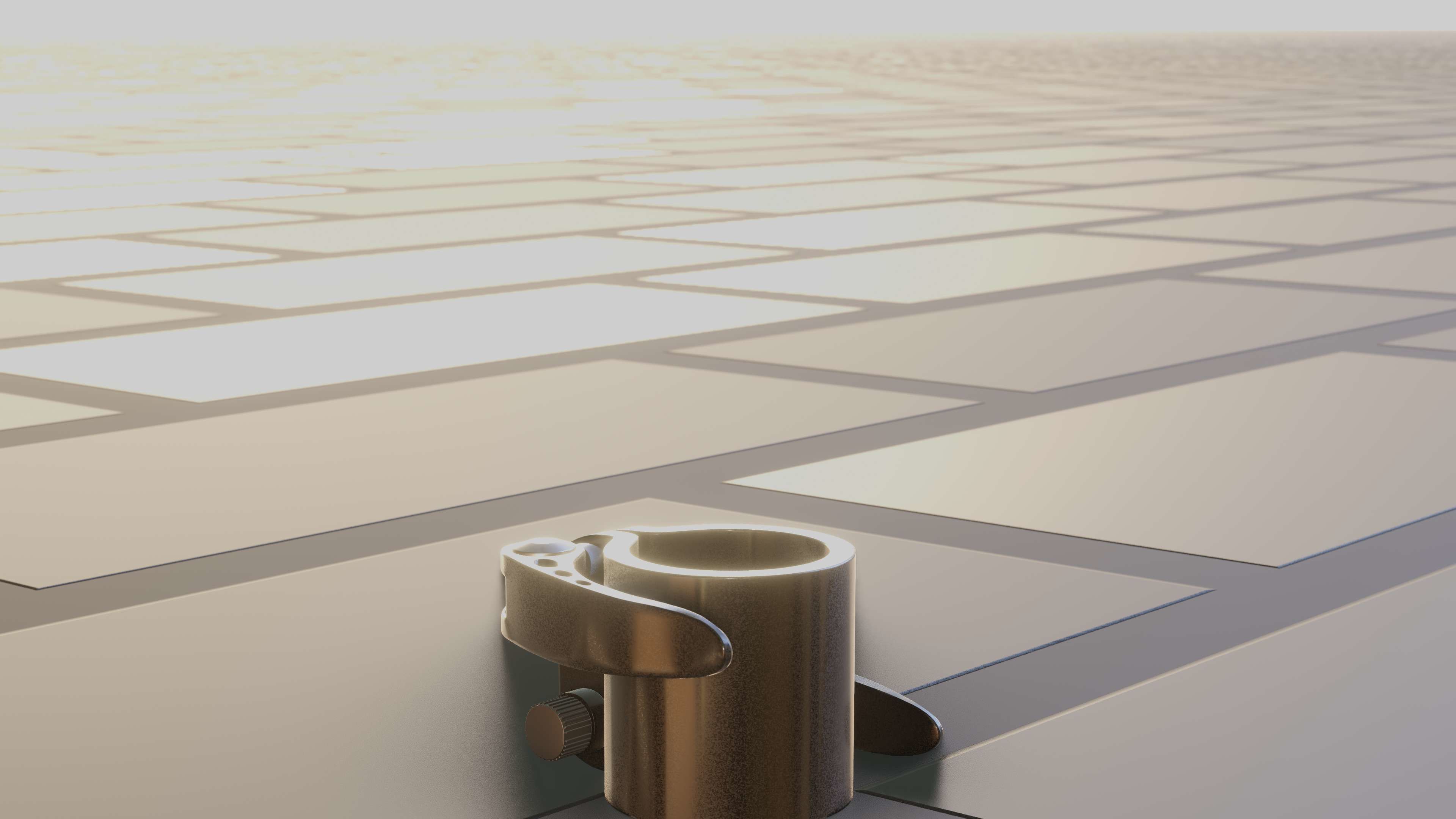 E-Scooter Quick Release Clamp with Procedural PBR Material 3D model_72