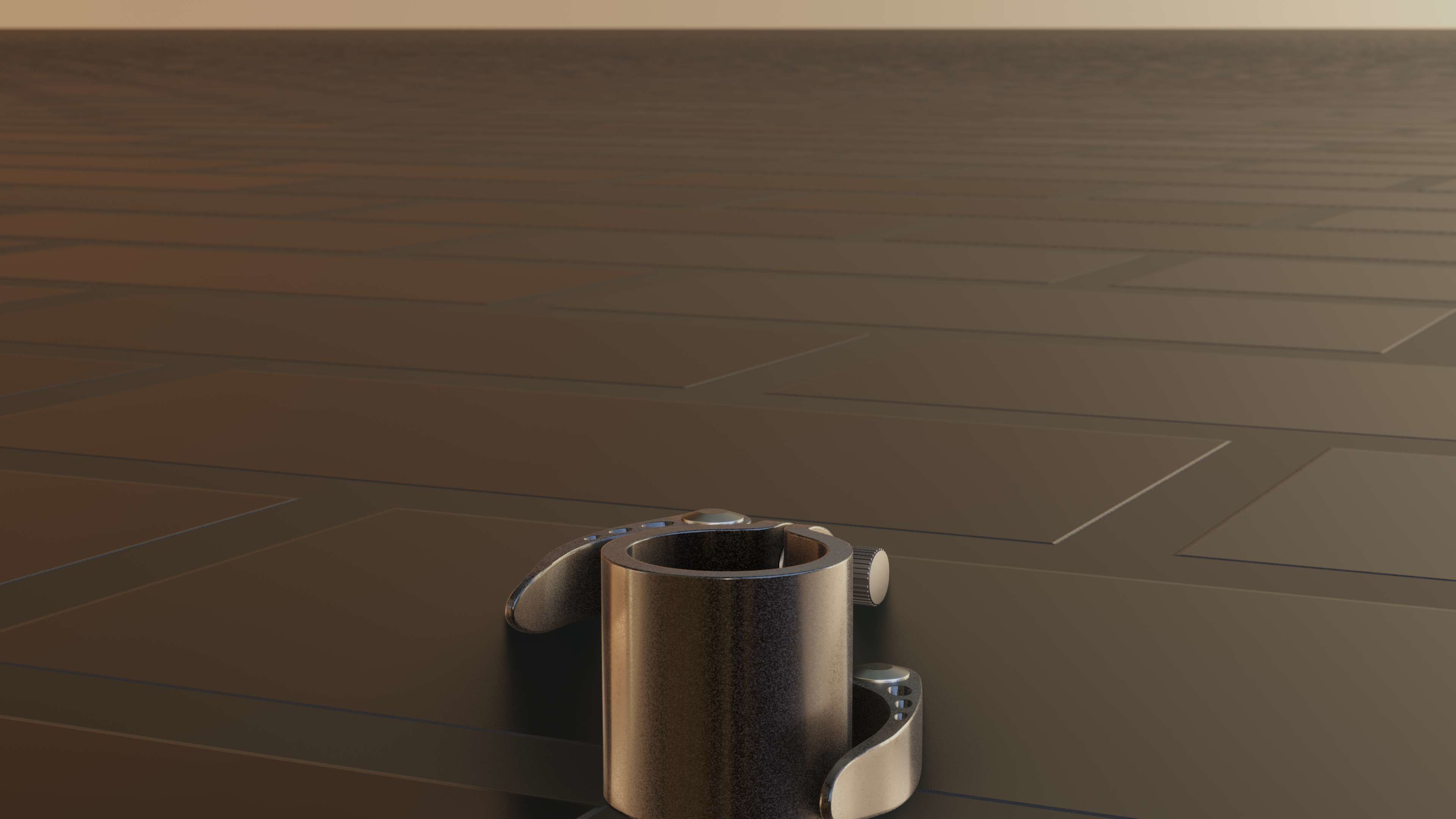 E-Scooter Quick Release Clamp with Procedural PBR Material 3D model_22