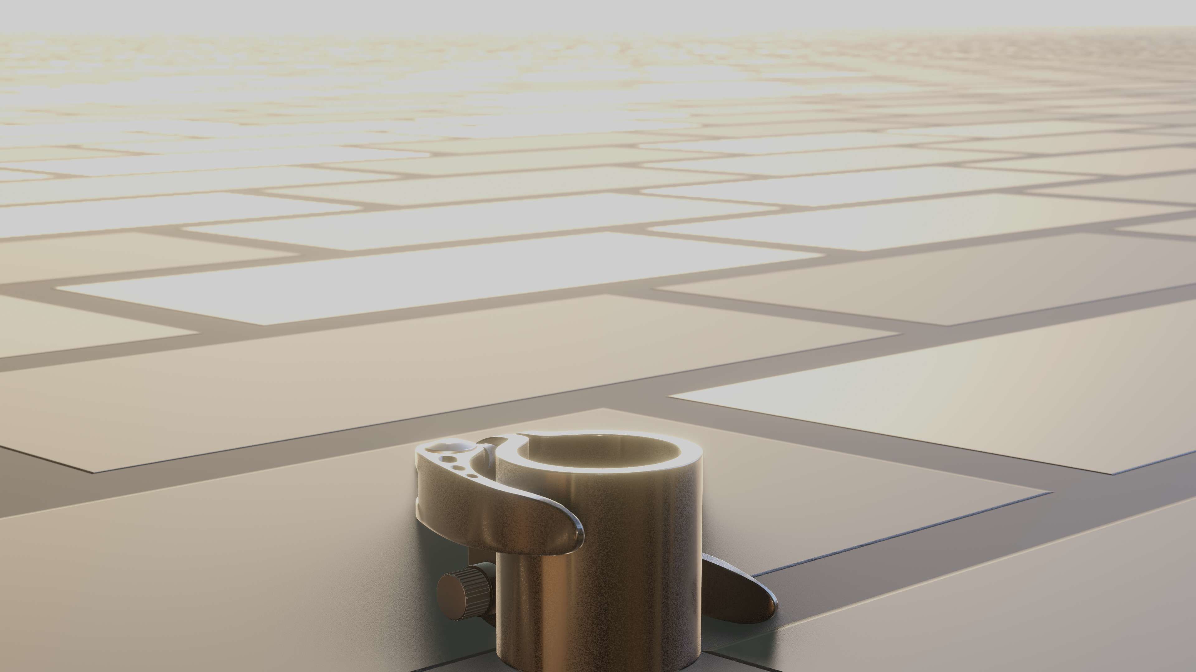 E-Scooter Quick Release Clamp with Procedural PBR Material 3D model_70