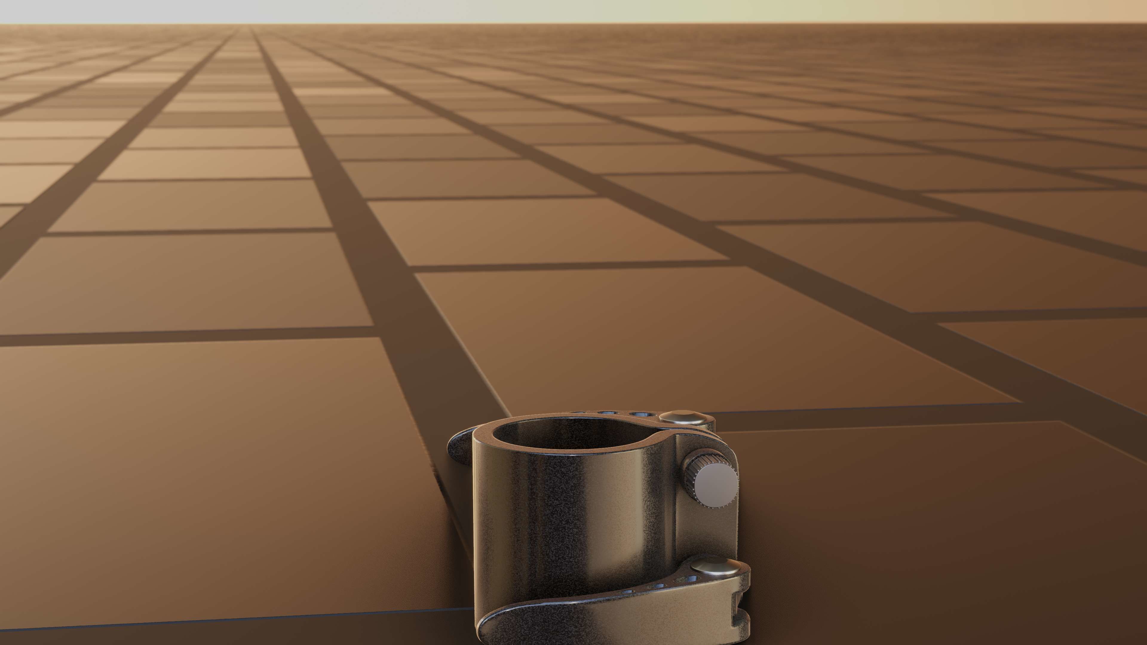 E-Scooter Quick Release Clamp with Procedural PBR Material 3D model_17