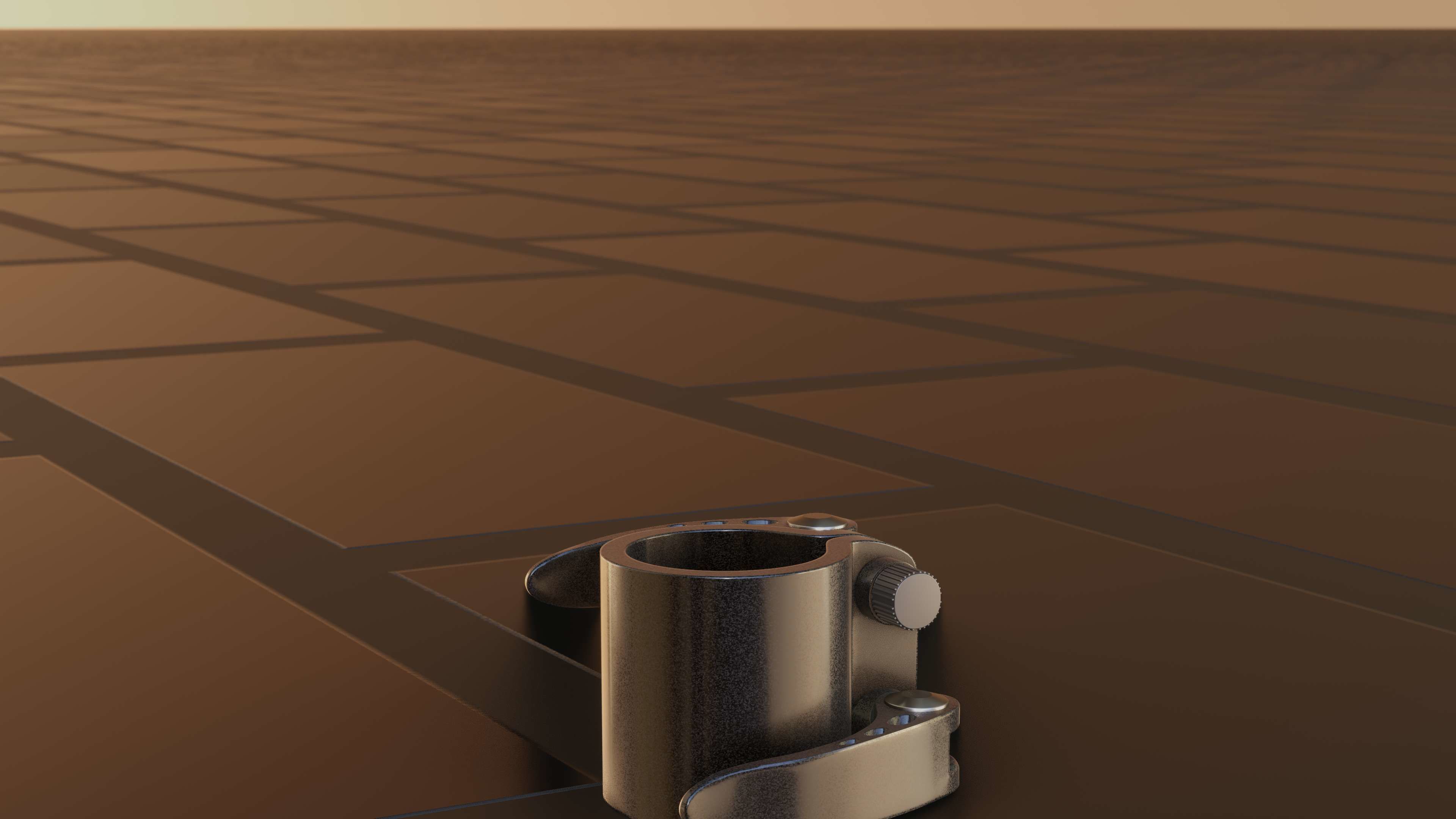 E-Scooter Quick Release Clamp with Procedural PBR Material 3D model_21